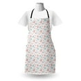 thumbnail image 3 of Pastel Apron, Butterflies and Round Shapes, Unisex Kitchen Bib with Adjustable Neck for Cooking Gardening, Adult Size, White Blush Pale Blue, by Ambesonne, 3 of 4