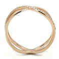 thumbnail image 3 of TS589 - Rose Gold 925 Sterling Silver Ring with AAA Grade CZ in Clear, 3 of 5