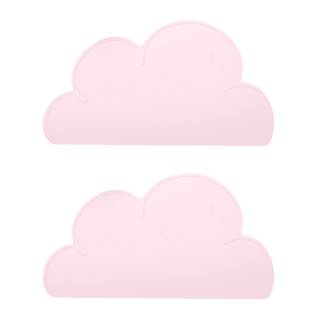 Napperon pour Enfants - Napperon en Silicone en Forme de Nuage Antidérapant pour Bébés et Tout-Petits, Napperons Réutilisables
