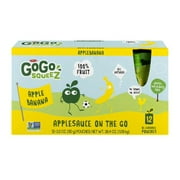 (3 pack) (3 Pack) GoGo SqueeZ Apple Banana Applesauce on the Go, 3.2 oz, 12 count