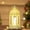 White, variant on Hexagonal Flameless LED Wind Lamp, Lantern for Christmas, Halloween, Party or Tabletop Decor, Battery Operated Safe Candle Light