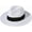 White, variant on Womens Mens Wide Brim Straw Panama Hat Fedora Summer Beach Sun Hat UPF Straw Hat for Women