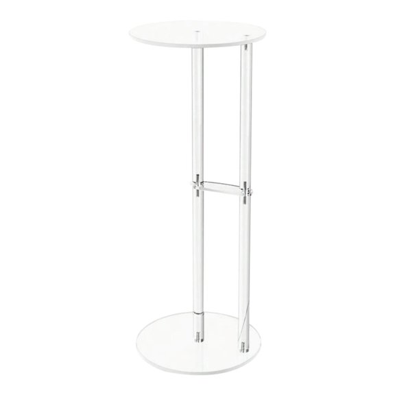 Mesa de acrílico mesita de noche para espacio pequeño Mesa de bebida nórdica Mesa auxiliar para mesita de noche Sala de estar Decoración de baño Estilo B