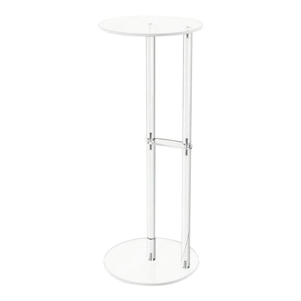 Mesa auxiliar de acrílico transparente, mesa de centro, mesa moderna y sencilla de 10 pulgadas, mesa para bebidas Estilo B