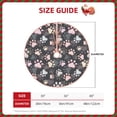 thumbnail image 2 of Lukts Colorful Paws Of Dog Print Color Life Christmas Tree Skirt, Winter Holiday Tree Mat Decoration ,Can be Used as A Shawl-30", 2 of 6