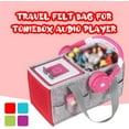 thumbnail image 3 of Carrying Case for Tonies Starter Set & Storage Bag for Tonies Figurine, Felt Cloth Musical Toy Folding Bag for Kids Toniebox Accessories Travel Carrying Bag with Handle for Toniebox Red, 3 of 6