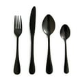 thumbnail image 1 of Safdie & Co. Flatware Stainless Steel Onyx Black 16PC Set, 1 of 2