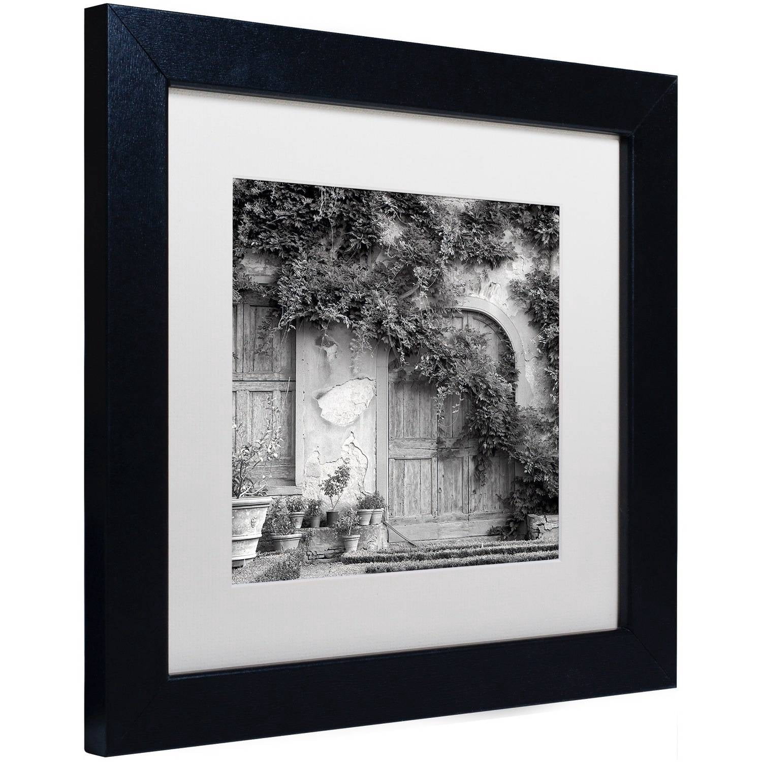 Trademark Fine Art "Tuscany VI" Canvas Art by Alan Blaustein, White Matte, Black Frame