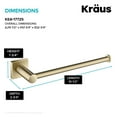 thumbnail image 3 of KRAUS Ventus 10-inch Bathroom Towel Bar Rack in Brushed Gold, 3 of 9