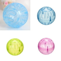 ACDANC Hamster Exercise Ball, 3.9inch Transparent Hamster Running Wheel Mini Running Activity Exercise Ball for Dwarf Hamster, Small Animals Cage Accessories for Small Animal Pet Rat Mice (Yellow)