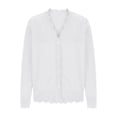 thumbnail image 5 of Bovemsi Women's 2025 Summer Knit Cardigan - Long Sleeve V Neck Button Down, Lightweight Open Front Casual Fashion Sweater Shrugs, 5 of 7