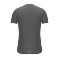 thumbnail image 3 of fatyb Men's V Neck Muscle T Shirts Casual Short Sleeve Ribbed Tees Stretch Bodybuilding Workout Tops, 3 of 6