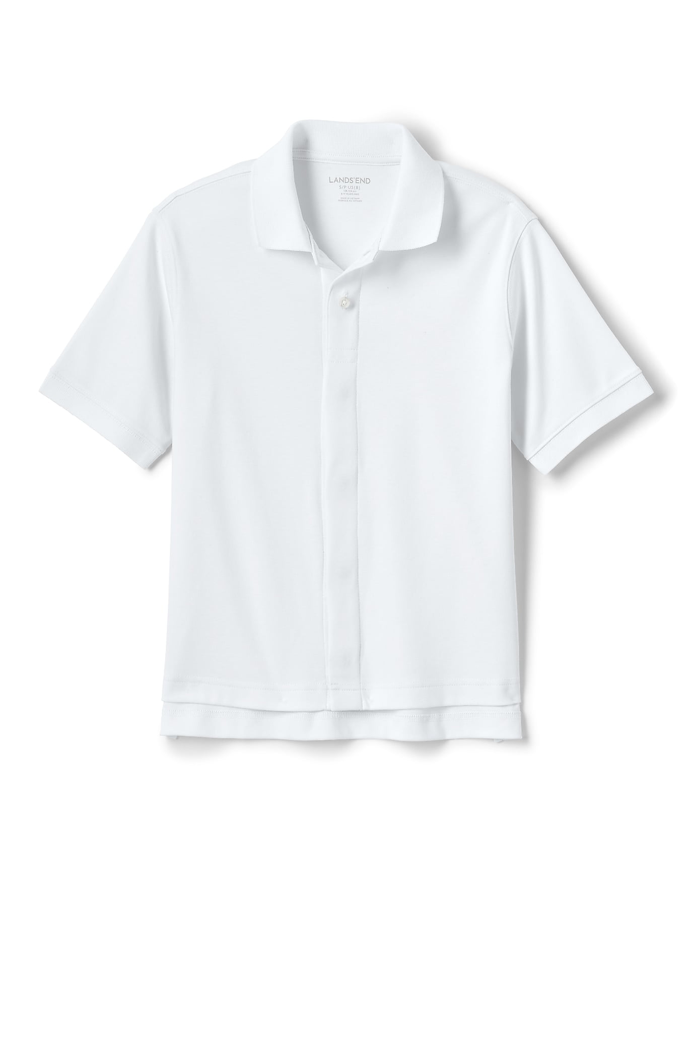 Lands End School Uniform Womens Adaptive Short Sleeve Interlock Polo Shirt
