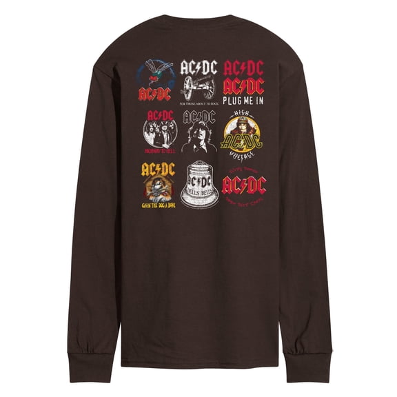 ACDC - Logo Grid - Men's Long Sleeve Graphic T-Shirt