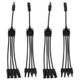 thumbnail image 1 of Juego de 2 paneles solares fotovoltaicos Y Cable paralelo de rama, Cable adaptador PV, conector macho hembra IP67 1000VDC PV LTY4, 1 of 14