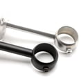 thumbnail image 6 of 2pcs Heavy Duty Curtain Rod Brackets Silver/Black Stainless Steel Holders Set, 6 of 11