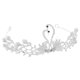 thumbnail image 2 of Tocado de corona de cisne, accesorios para el cabello de perlas de diamantes de aleación, tocado de joyería de corona de diamantes de imitación para novia y boda (blanco), 2 of 5
