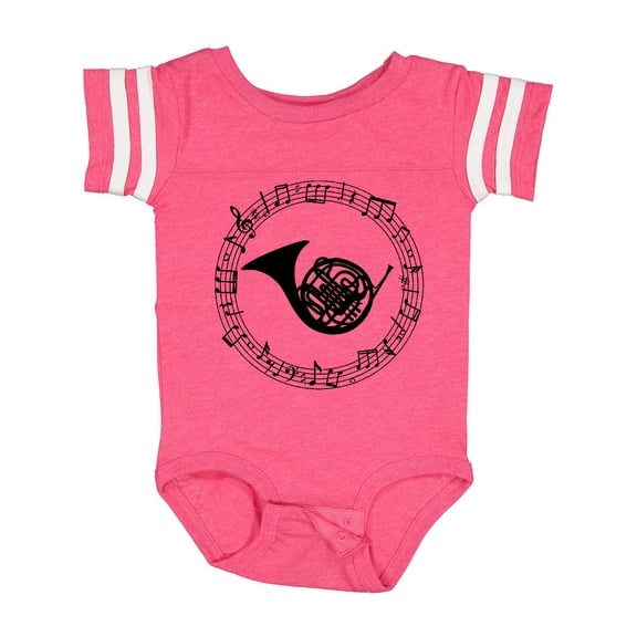 Inktastic French Horn Music Boys or Girls Baby Bodysuit
