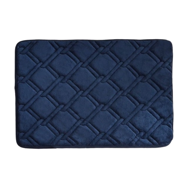 Ohufall Home Decor Bathroom Rugs Non Slip Washable Rugs Absorbent Non Slip Foam Slow Rebound Thickened Machine Washable Soft Velvet Bath Mat Easier To Dry