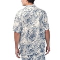 thumbnail image 2 of Men's Margaritaville Navy Atlanta Braves Monstera Print Party Button-Up Shirt, 2 of 2