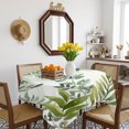 thumbnail image 3 of Green Leaves Table Cloth Waterproof Tablecloths, Summer Botanical Farmhouse Watercolor Leaf Tablecloth Dining Table Cover for Kitchen Party Tabletop Outdoor, Square Tablecloth 54x54 Inch, 3 of 9