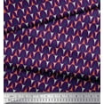 thumbnail image 3 of Soimoi Purple Rayon Fabric Scales Geometric Print Sewing Fabric Yard 42 Inch Wide, 3 of 3