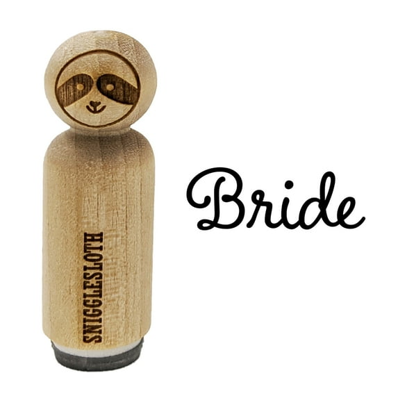 Bride Wedding Fun Text Rubber Stamp for Scrapbooking Crafting Stamping - Large 1-1/4 Inch