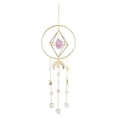 thumbnail image 1 of Prisma de cristal - Ventana chapada en oro hecha a mano colgante Suncatcher Lámpara de araña Crystal Tracery, 1 of 5