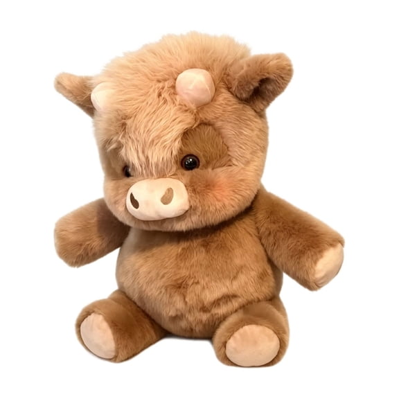 15IN Running Highland Cow Plush – Moving Legs Running Stuffed Animal, Stress Relief Soft Plush Toy, 2026 New Running Animal Plush for Kids Adults, Creative Gift for Girls Boys