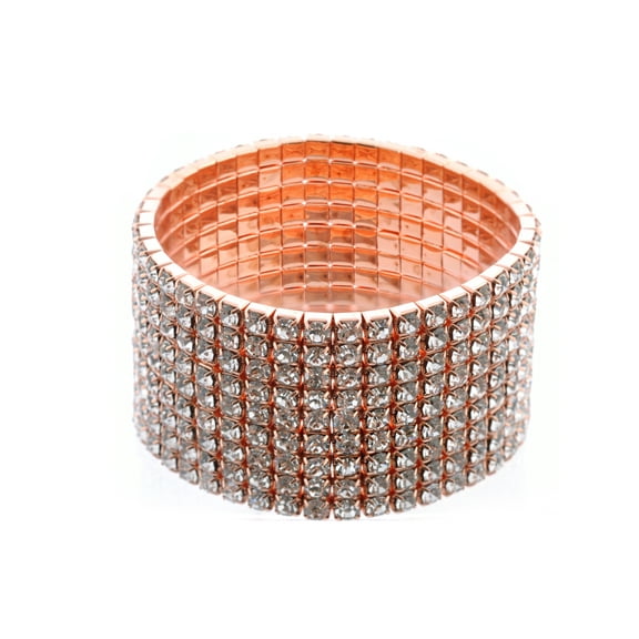 Fashion Bracelet Rose Gold Plating Stretch Bracelet