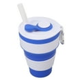 thumbnail image 2 of Taza de Viaje Plegable de Silicona Tazas Portátiles para Acampar Tazas Plegables Taza Retráctil con Hebilla de Alpinismo de Paja para Viajes Al Aire Libre ANGGREK  Otros, 2 of 8
