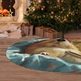 thumbnail image 6 of Rateoe Lazy Home Style Guinea Pig Print Christmas Tree Skirt 36" for Xmas Holiday New Year Party Circle Tree Mat Ornaments Decoration, 6 of 7