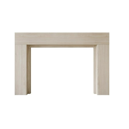 

Modern Ember Sabine Contemporary Wood Fireplace Mantel Surround Kit Unfinished With 56 Inch Opening | Minimal Design Clean Lines Modern Aesthetic