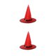 thumbnail image 4 of sweethay Decoración de Halloween, sombrero de , luces LED, orejas de elfo de Halloween para niños, suministros de decoración para fiestas, Rojo 2Conjunto, 4 of 6
