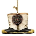 thumbnail image 3 of Rustic Fire Department Fireman Boots Large Resonant Patio Spiral Wind Chime, 3 of 7