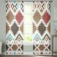 thumbnail image 3 of Irregular Graphics National Style Sheer Window Curtains for Bedroom Drapes Home Tulle Curtains for Living Room Chiffon Curtains, 3 of 7