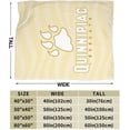 thumbnail image 2 of Quinnipiac University Logo Fleece Blanket, Very Soft Microfiber Flannel Blanket for Couch Warm and Cozy for All Seasons, 2 of 5