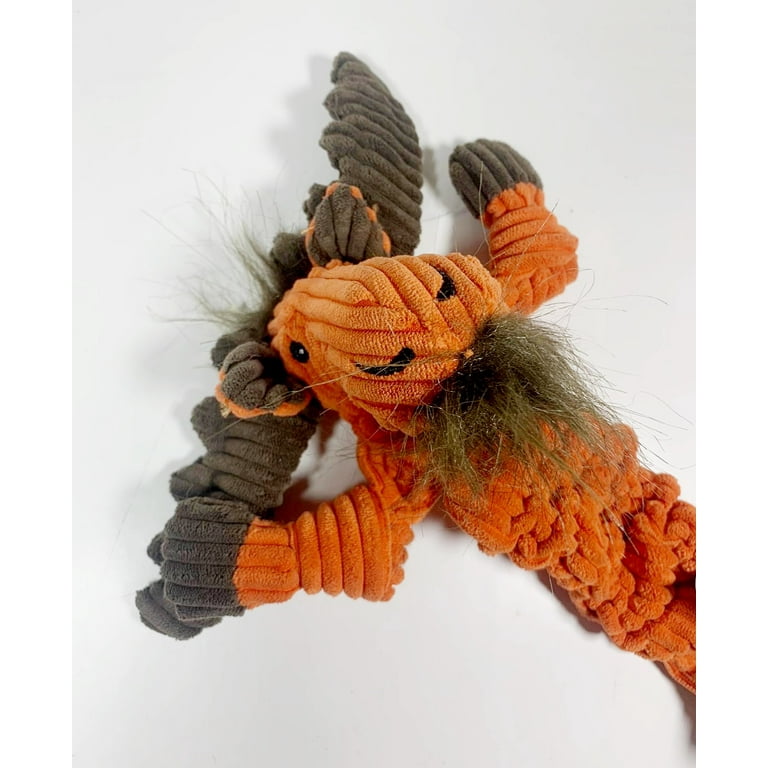 Orange Moose Dog Toy Squeaky And