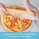 thumbnail image 5 of Cortador de pizza, vaso de hoja de acero inoxidable, cuchillo de pizza profesional con mango de roble, afilado y duradero, 35 * 12 cm, 5 of 8