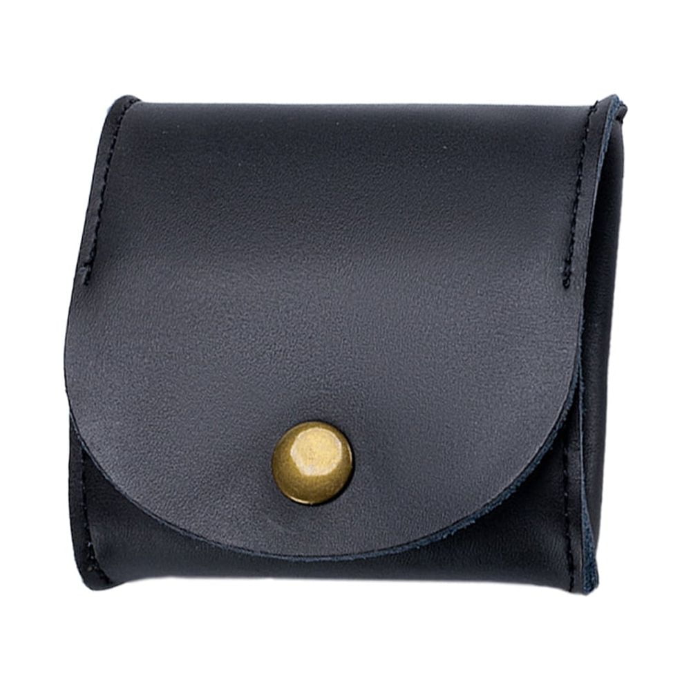 JAJMO LEGACY Men's Mini Coin Purse, Vintage Brown Leather Change