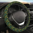 thumbnail image 5 of Logiee Jungle Leopard Yellow Print Breathable Elastic Steering Wheel Cover, Non-Slip Stretch Steering Wheel Protector,Universal 15 Inch Fit Auto, Suvs, Truck, 5 of 6
