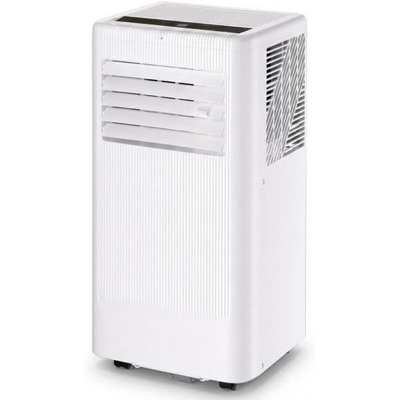 YUSAZENS Portable Air Conditioner 10000 BTU- 3-in-1 Cooling Fan Dehumidifier- Cools 450 Sq.Ft- Remote LED Sleep Mode 24H Timer Wheels Window Kit