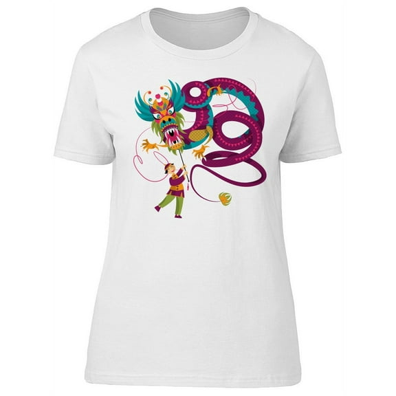 Amazing Chinese Dragon Holiday T-Shirt Women -Image by Shutterstock, Female x-Large