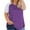 Purple, variant on ZQGJB Plus Size Tops for Women Short Sleeve Raglan Striped Tee Color Block Crewneck Oversized Tunic Loose Fit Summer Outfit Clothes Green XXL