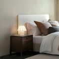 thumbnail image 2 of Celeste 12.6" Novelty Geometric LED Lightweight Bedside, Table, Desk Lamp with Resin Fabric Shade - Light Bulb Included, 2 of 5