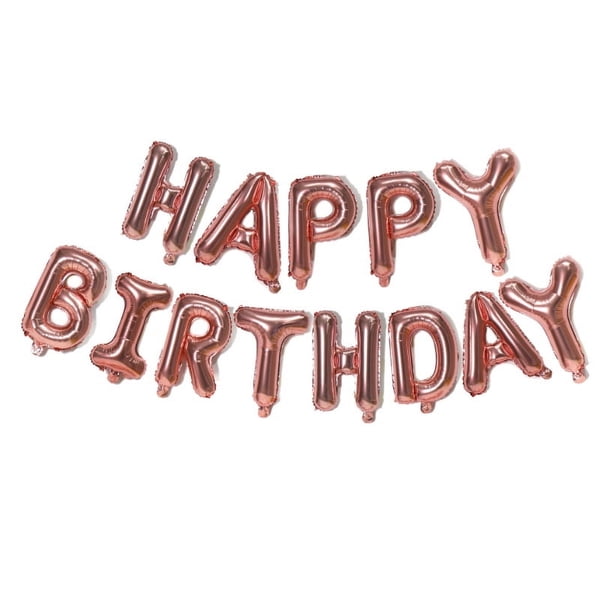 Globo de aluminio con letras para cumpleaños de 16 pulgadas, juego de 100 días, globo de película de aluminio para decoración de bodas, globo de papel de aluminio