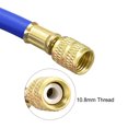 thumbnail image 3 of Uxcell 3.94ft 1/4 SAE Thread 600PSI Refrigeration Charging Hose Tube Rubber Blue, 3 of 5