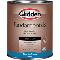 Glidden Fundamentals Exterior Paint Tintable Base / , Semi-Gloss, 1 Quart