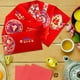 thumbnail image 5 of Sobres rojos con diseño de serpiente para el Año Chino 2026 | 6 sobres de dinero Hong Bao | Cartulina grande de 17 x 8,9 cm con recortes florales huecos y estampados | Regalo de cumpleaños, boda y, 5 of 7