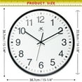 thumbnail image 7 of Infinity Instruments Apollo Wall Clock, Black, 15", 7 of 7